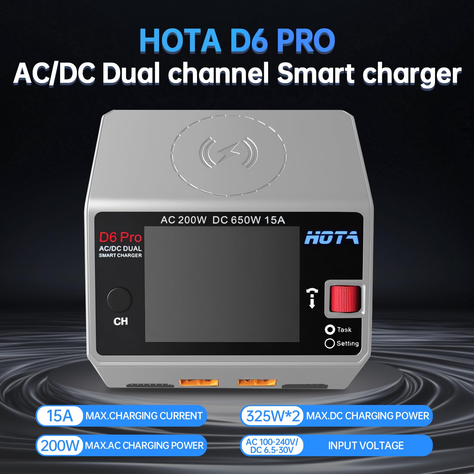 NEW HOTA D6 Pro Grey AC 200w D - Drone Battery Smart review and price